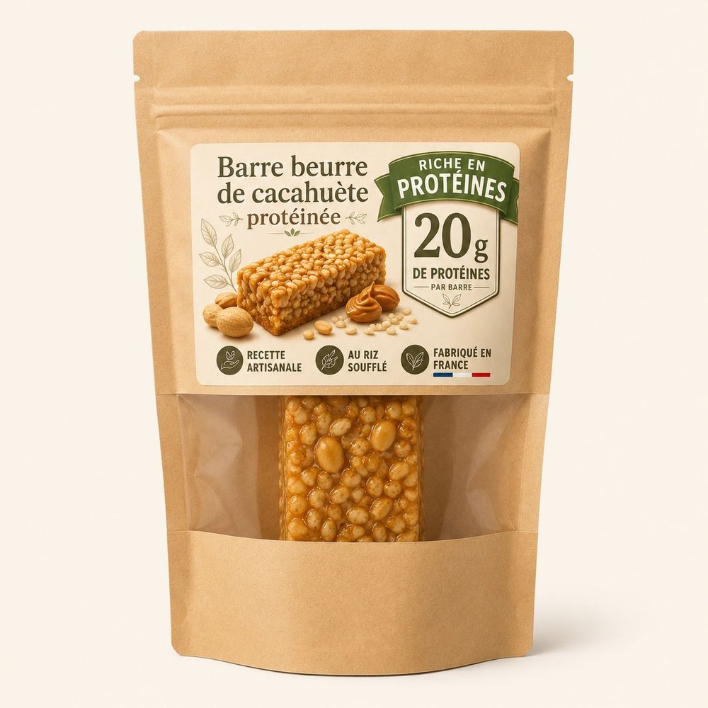 Barre protéinée beurre de cacahuète L'Atelier