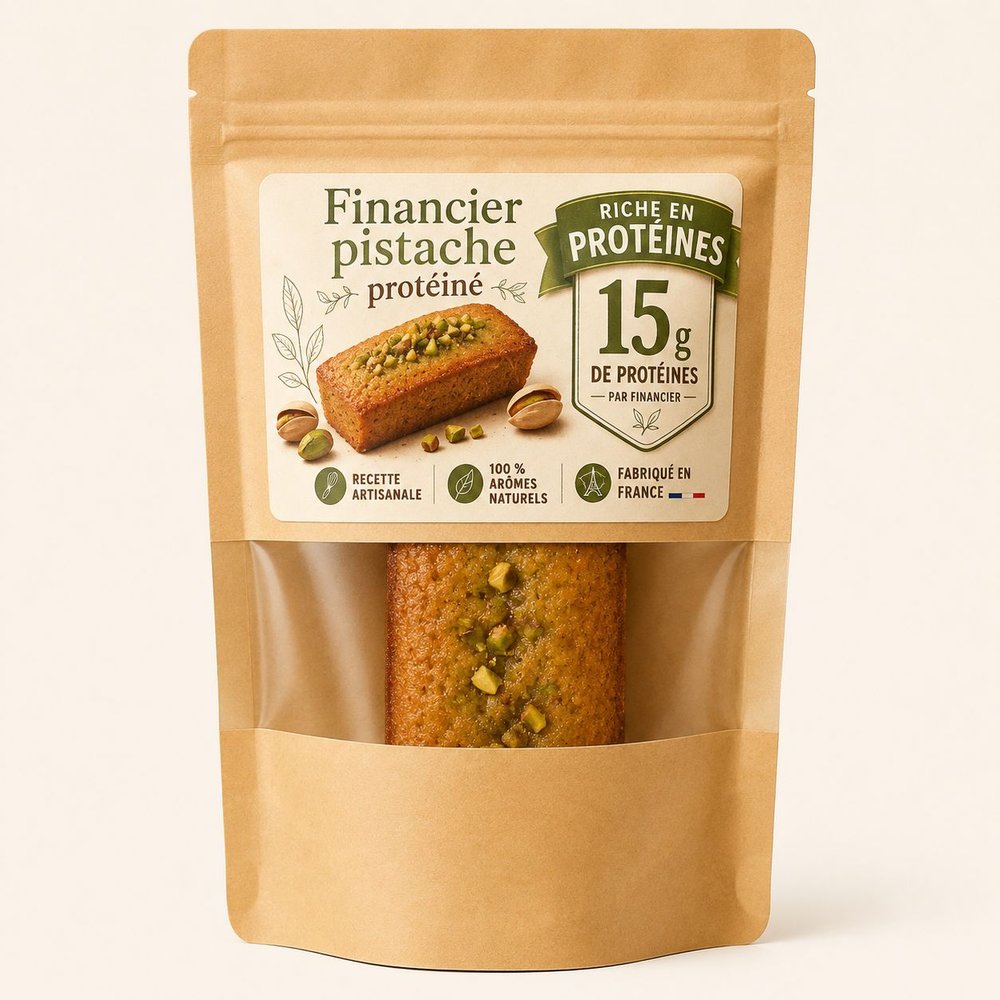Financier protéiné pistache L'Atelier